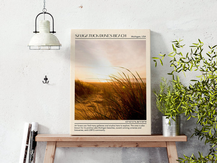 Saugatuck Dunes Beach Wall Canvas, USA