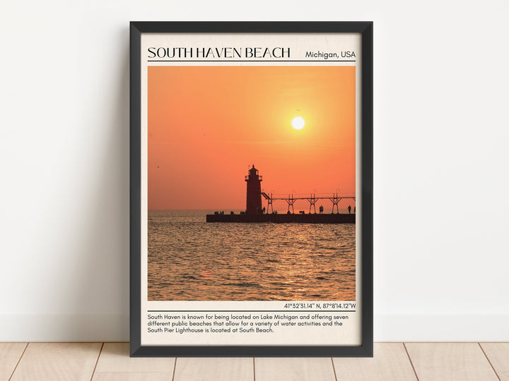 South Haven Beach Wall Canvas, USA