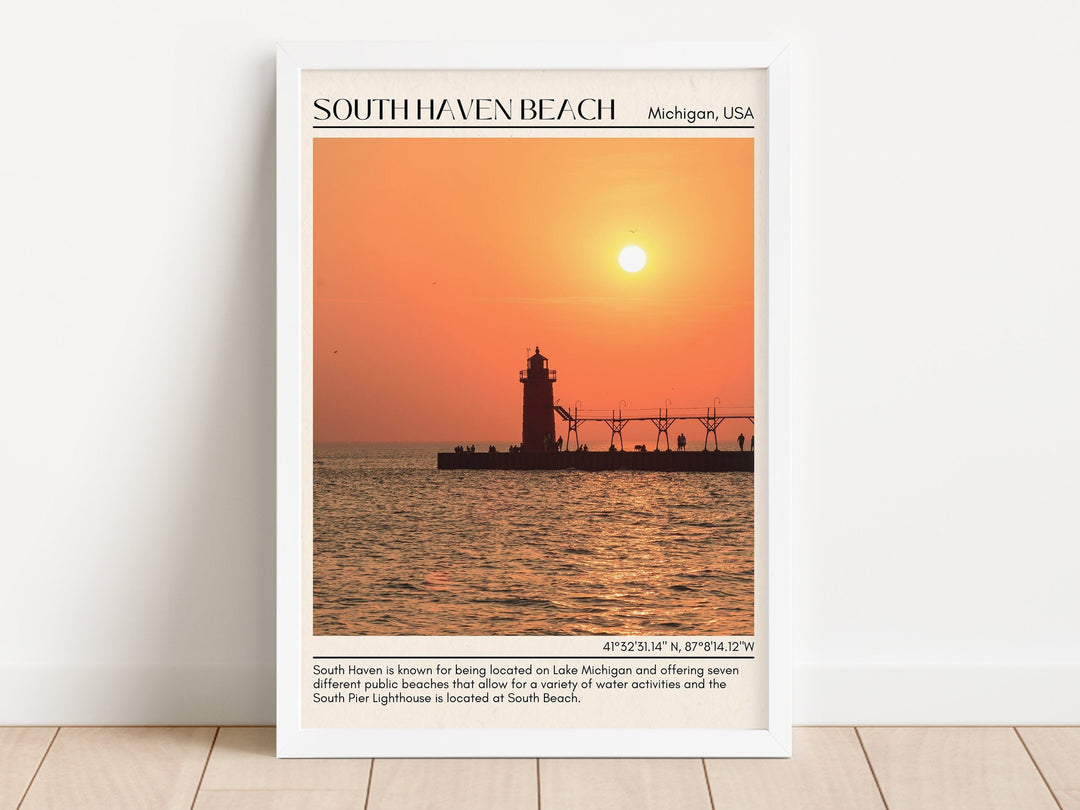 South Haven Beach Wall Canvas, USA