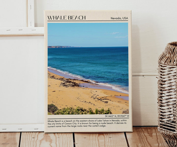 Whale Beach Wall Canvas, USA