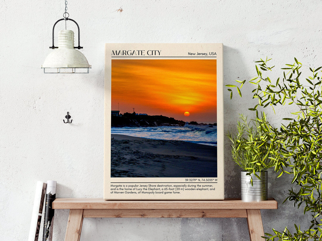 Margate City Wall Canvas, USA