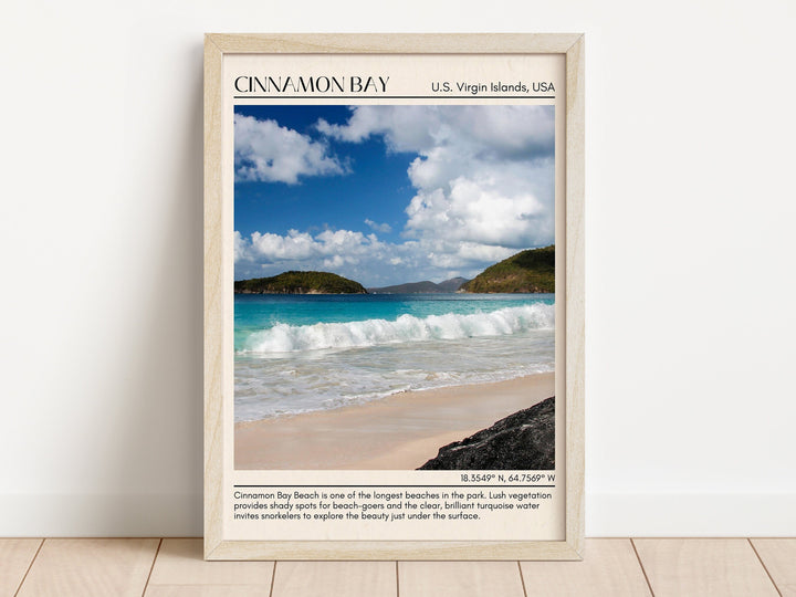 Cinnamon Bay Wall Canvas, Virgin Islands, USA