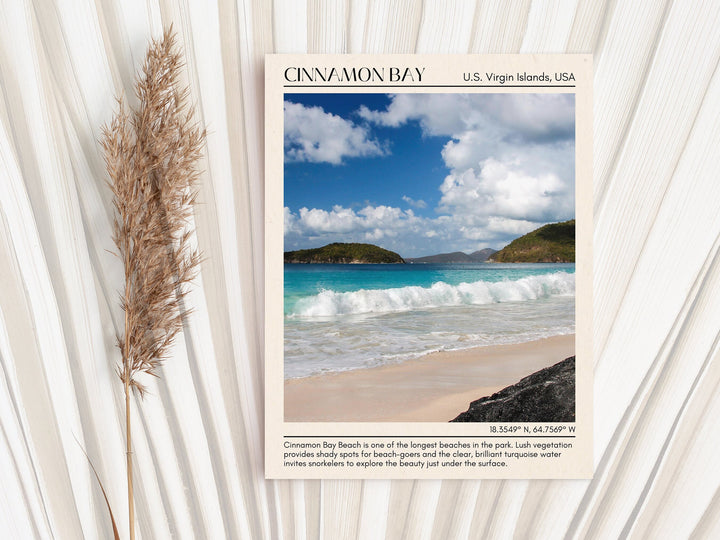 Cinnamon Bay Wall Canvas, Virgin Islands, USA