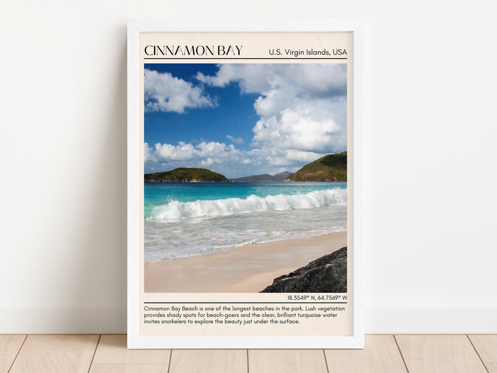 Cinnamon Bay Wall Canvas, Virgin Islands, USA