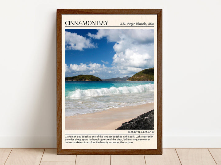 Cinnamon Bay Wall Canvas, Virgin Islands, USA