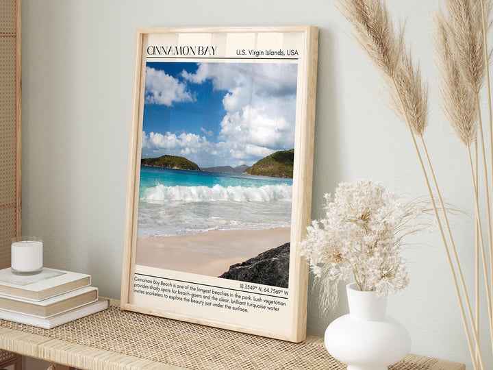 Cinnamon Bay Wall Canvas, Virgin Islands, USA