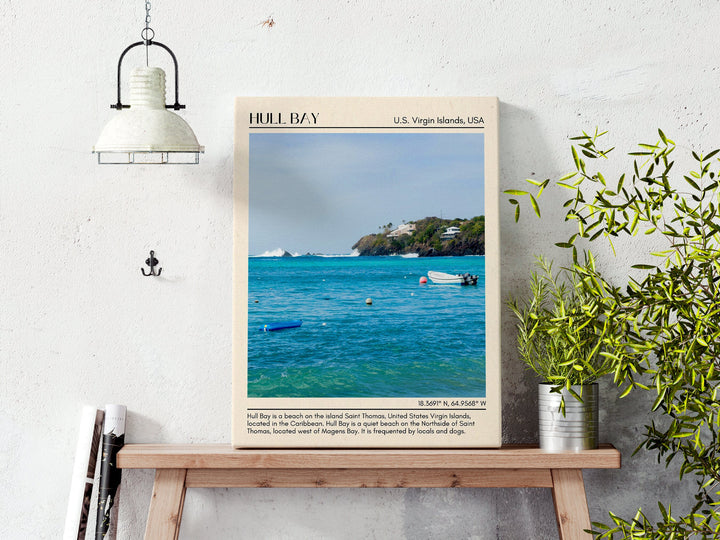 Hull Bay Wall Canvas, U.S. Virgin Island, USA