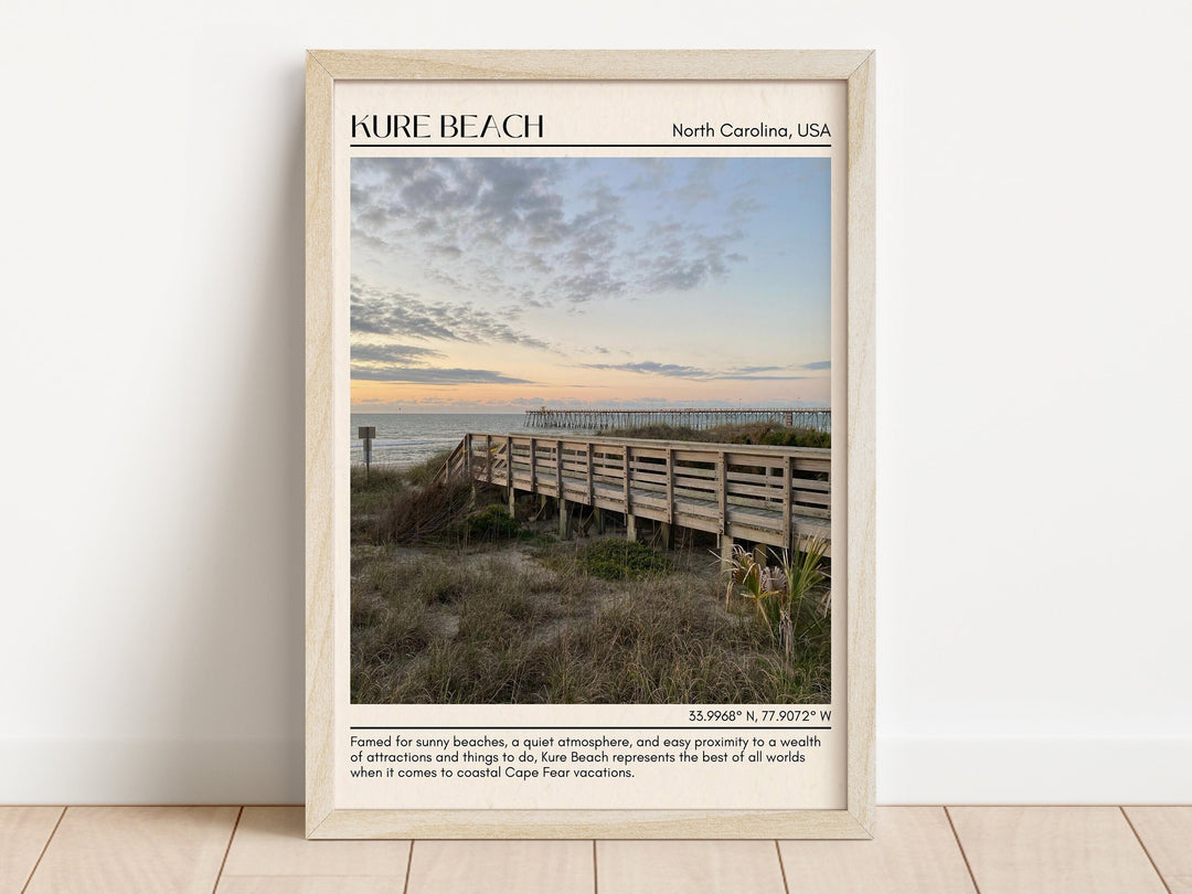 Kure Beach Wall Canvas, USA