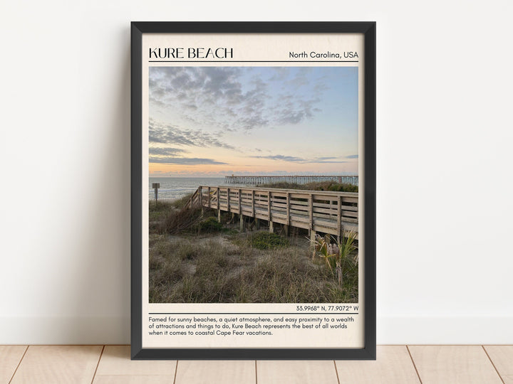 Kure Beach Wall Canvas, USA