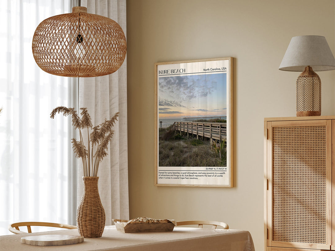 Kure Beach Wall Canvas, USA