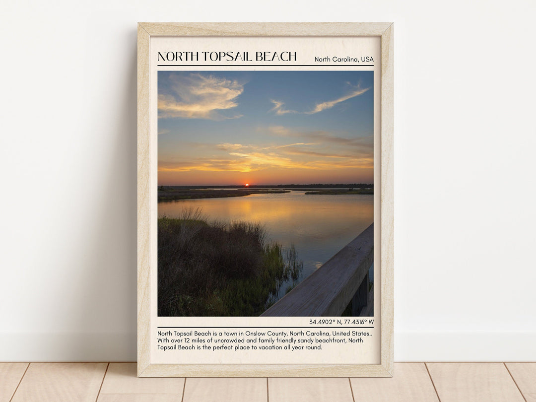 North Topsail Beach Wall Canvas, USA