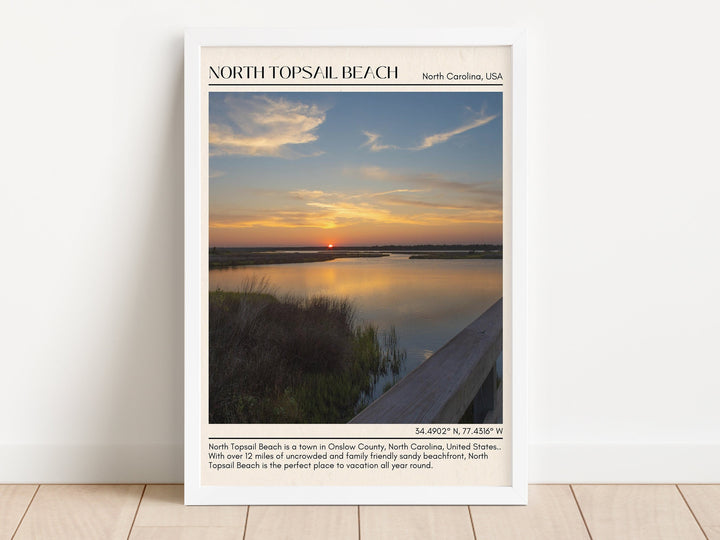 North Topsail Beach Wall Canvas, USA