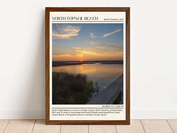 North Topsail Beach Wall Canvas, USA