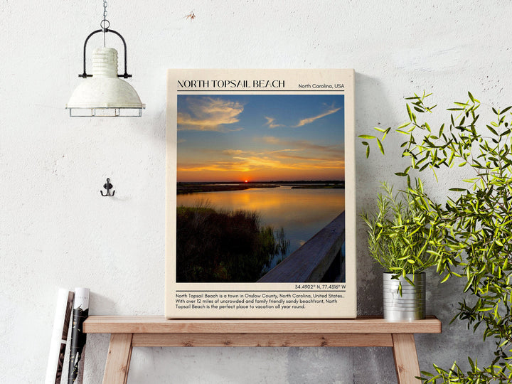 North Topsail Beach Wall Canvas, USA