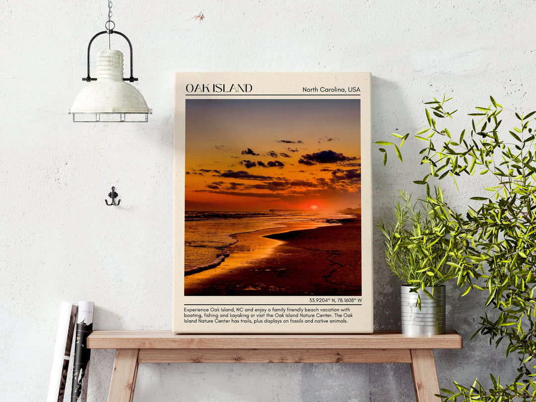 Oak Island Wall Canvas, USA