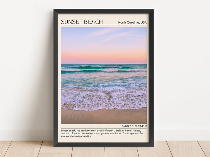 Sunset Beach Wall Canvas, USA