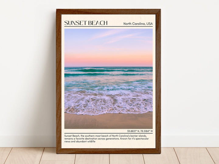 Sunset Beach Wall Canvas, USA