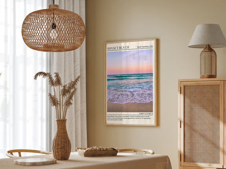 Sunset Beach Wall Canvas, USA