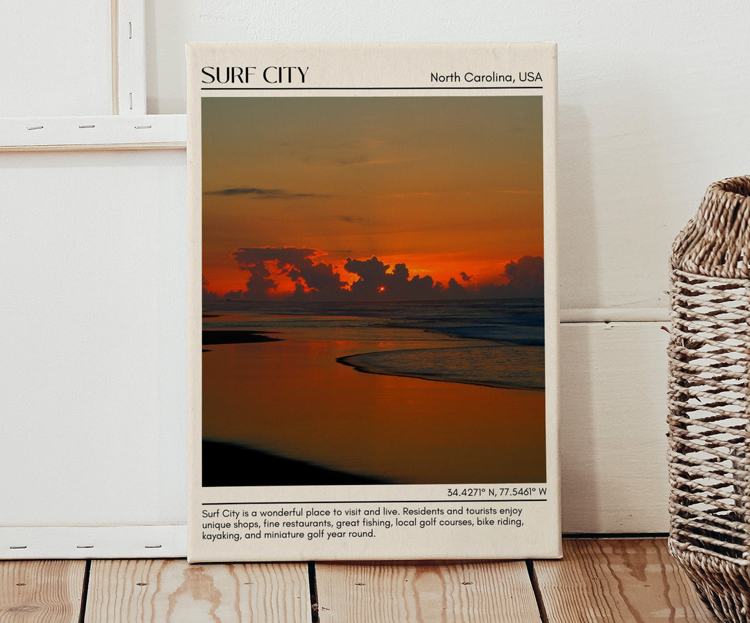 Surf City Wall Canvas, USA