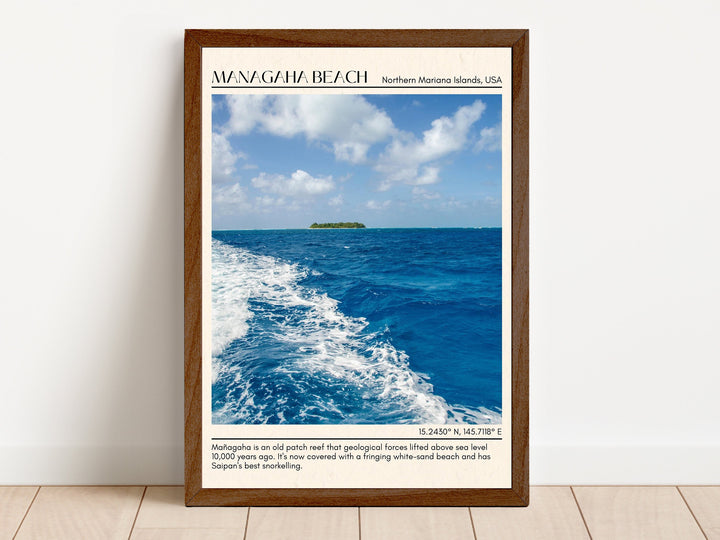 Managaha beach Wall Canvas, USA