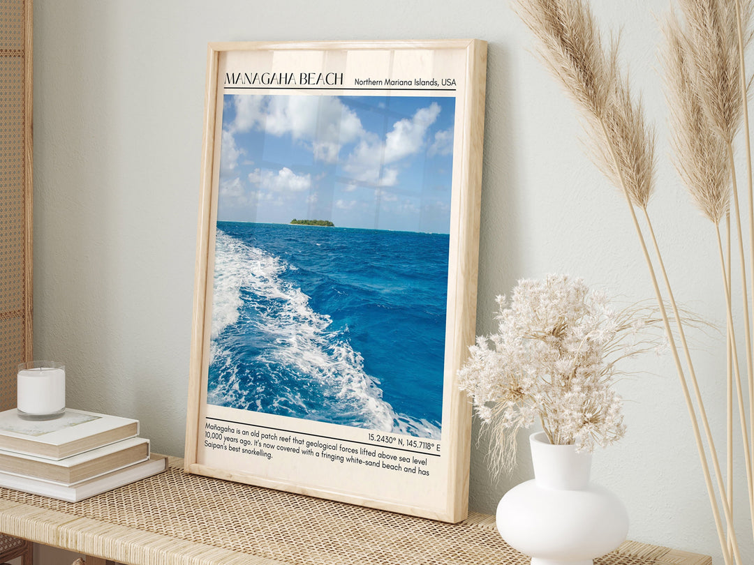 Managaha beach Wall Canvas, USA