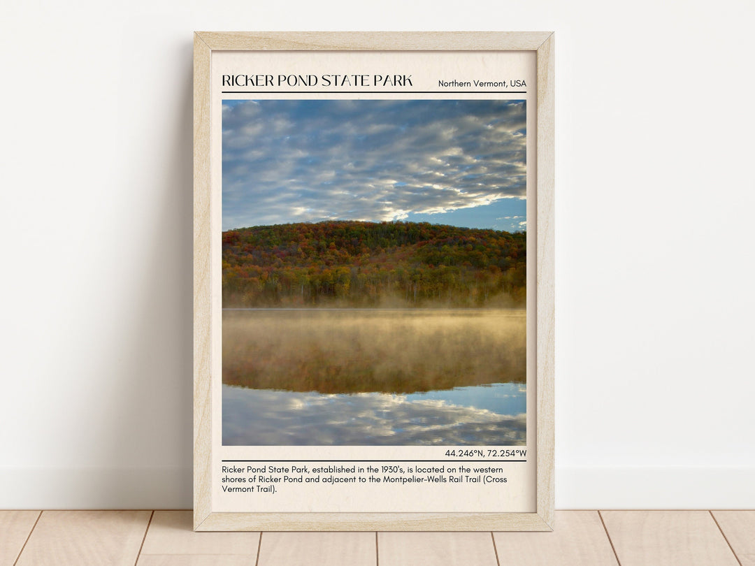 Ricker Pond State Park Wall Canvas, USA