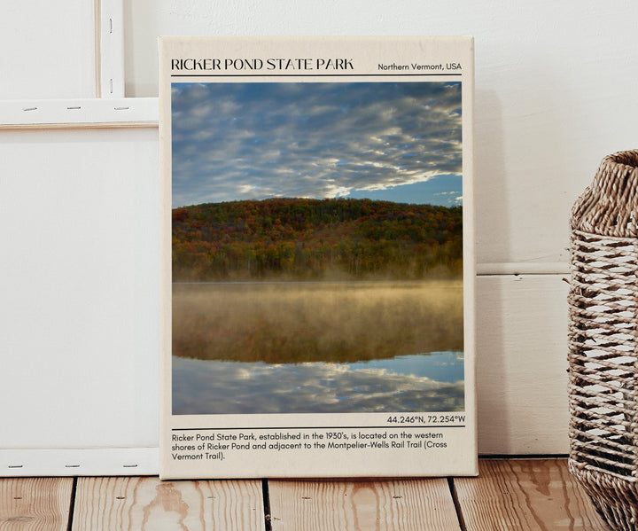 Ricker Pond State Park Wall Canvas, USA