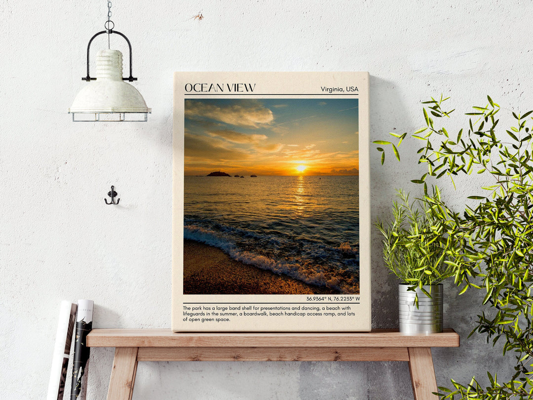 Ocean View Wall Canvas, USA