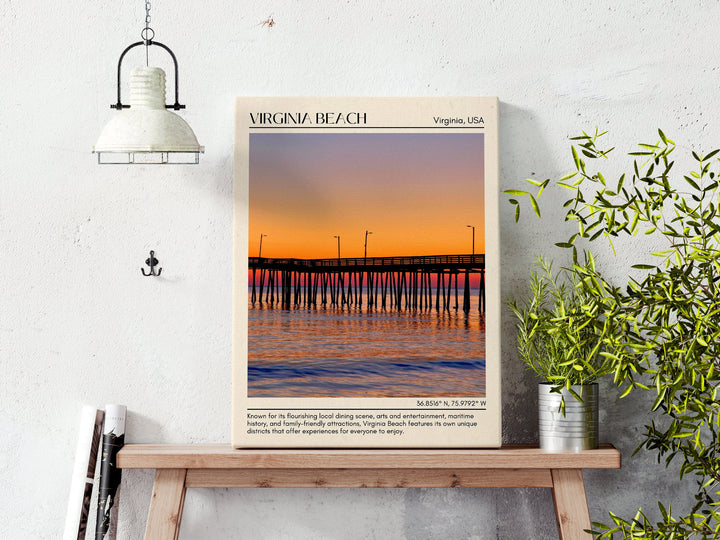 Virginia Beach Wall Canvas, USA