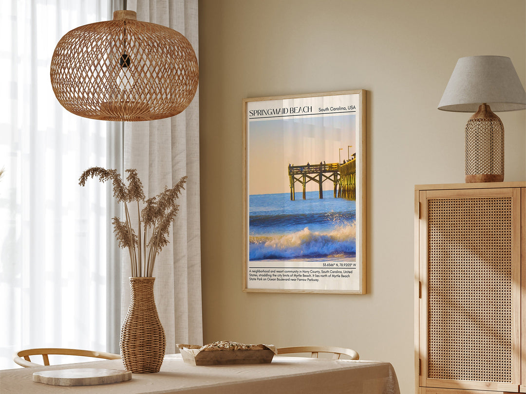 Springmaid Beach Wall Canvas, USA