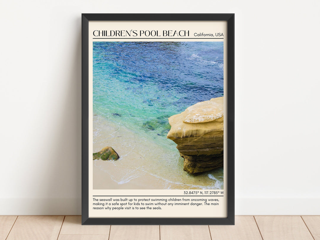 Children's Pool Beach Wall Art Canva, USA