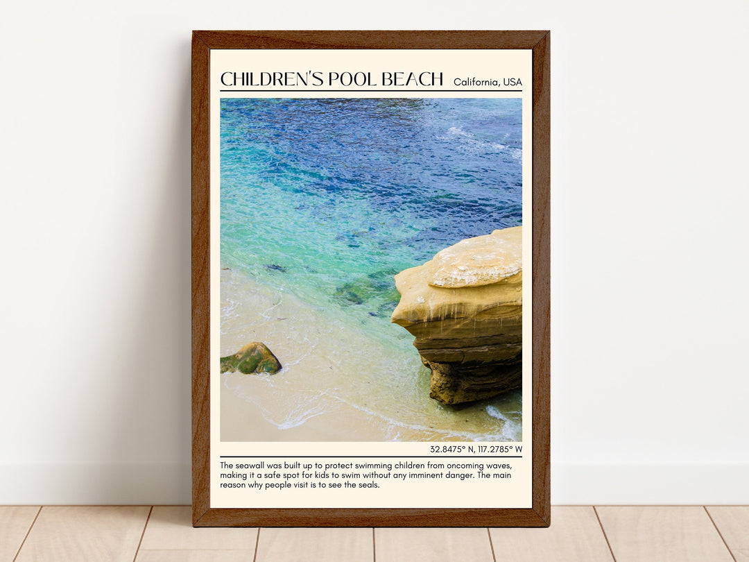 Children's Pool Beach Wall Art Canva, USA