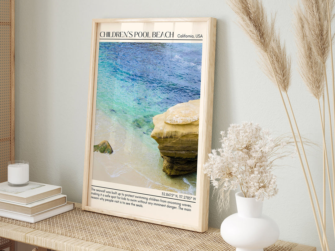 Children's Pool Beach Wall Art Canva, USA