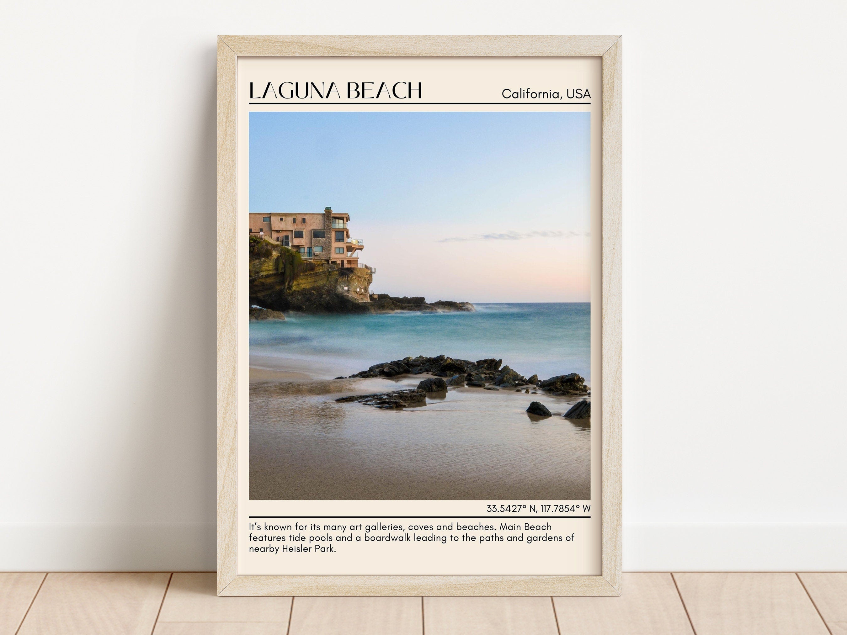 Laguna Beach Wall Art Canvas, Laguna Beach Framed, California USA – JOYIE