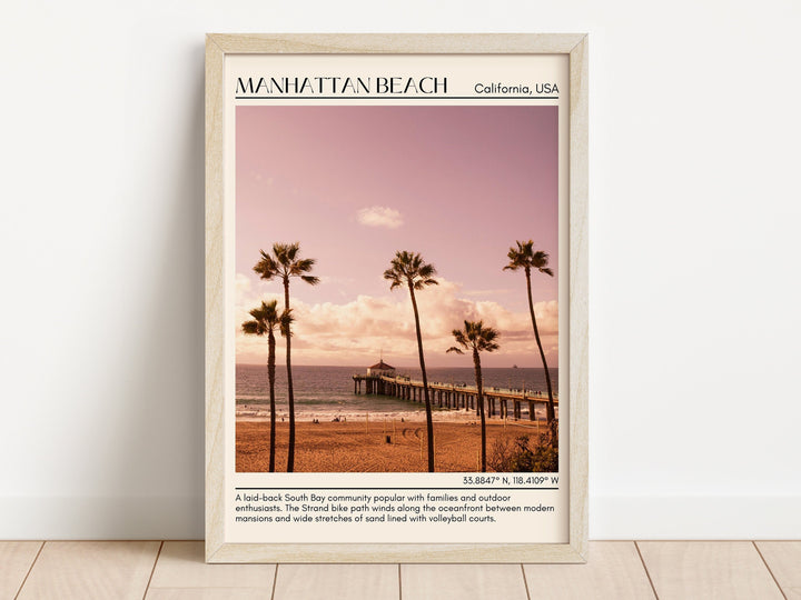 Manhattan Beach Wall Art Canvas, USA