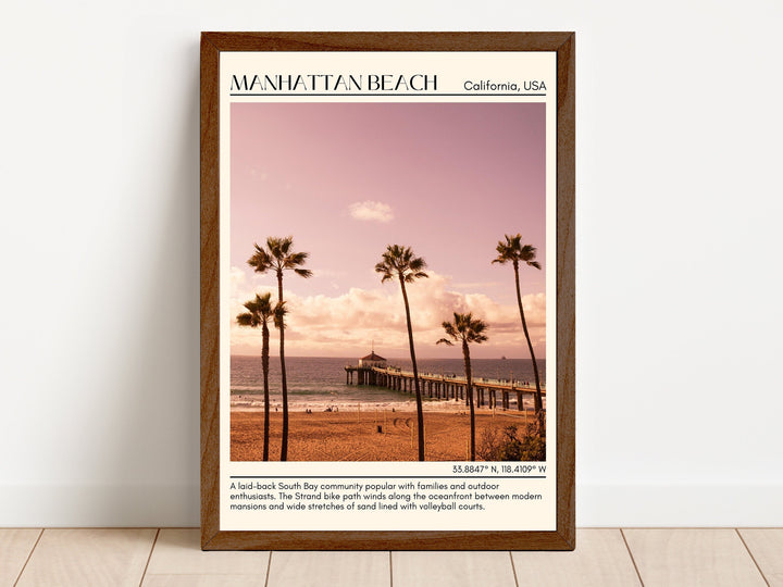 Manhattan Beach Wall Art Canvas, USA