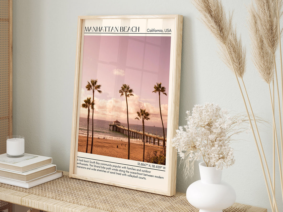 Manhattan Beach Wall Art Canvas, USA