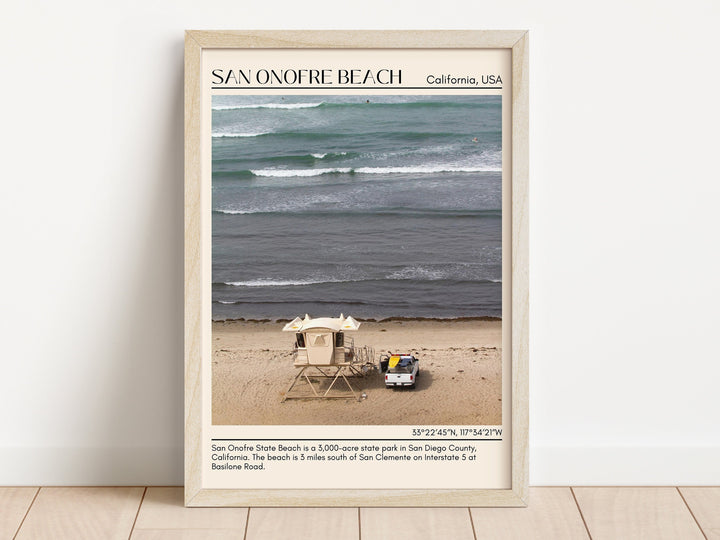 San Onofre Beach Wall Art Canvas, USA