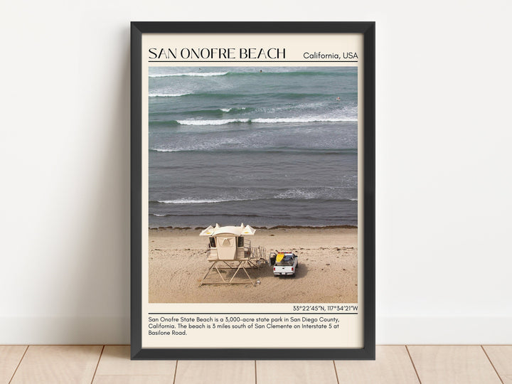 San Onofre Beach Wall Art Canvas, USA