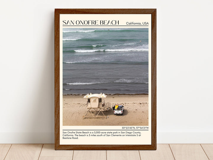 San Onofre Beach Wall Art Canvas, USA