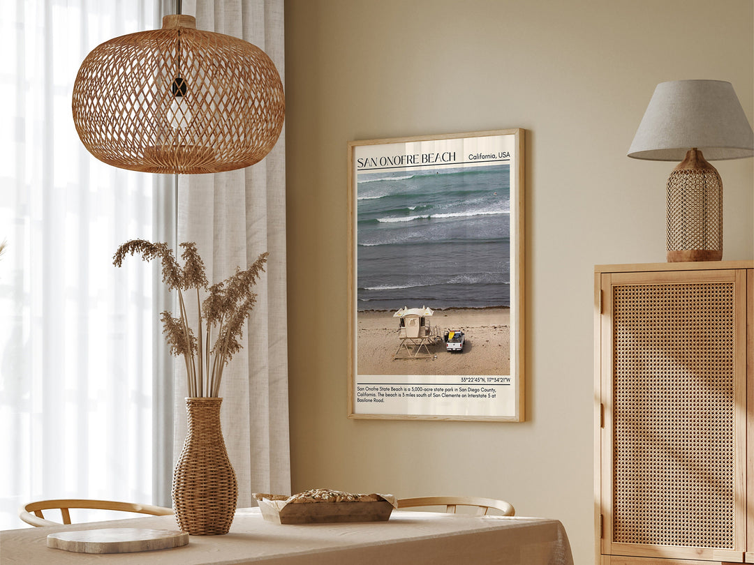 San Onofre Beach Wall Art Canvas, USA