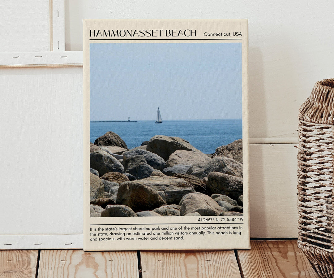 Hammonasset Beach State Park Wall Art Canvas, USA