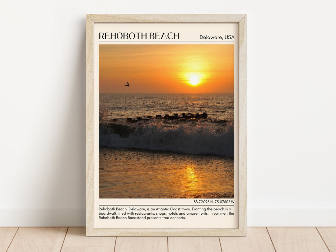 Rehoboth Beach Wall Art Canvas, USA