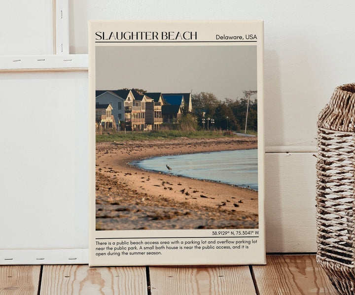 Slaughter Beach Wall Art Canvas, USA