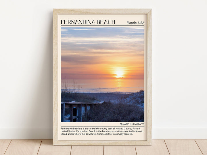 Fernandina Beach Wall Canvas, USA