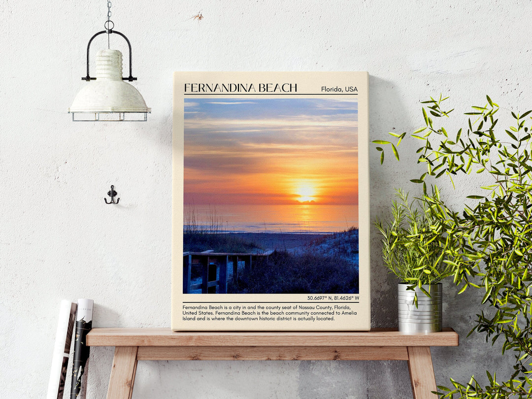 Fernandina Beach Wall Canvas, USA