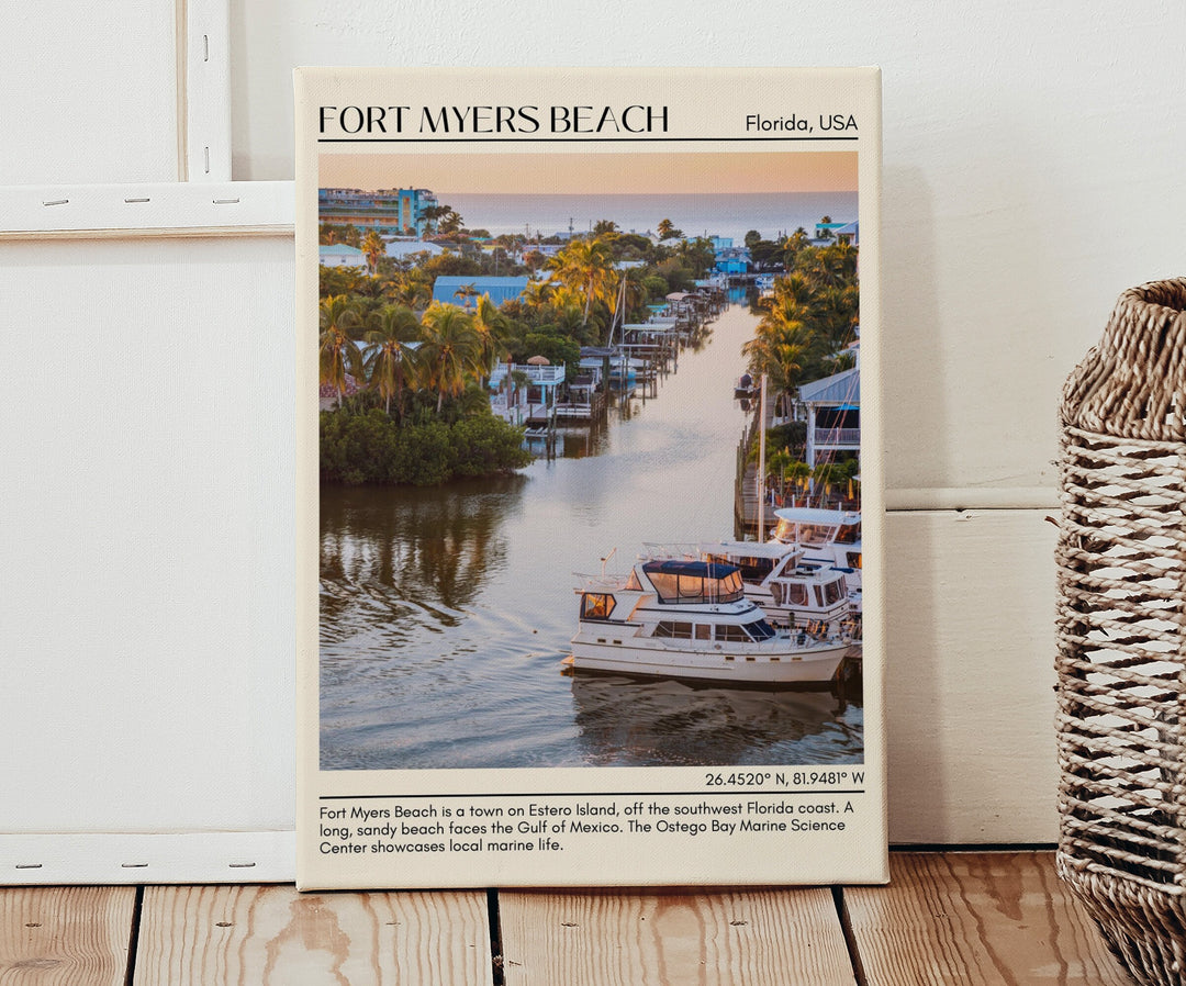 Fort Myers Beach Wall Canvas, USA