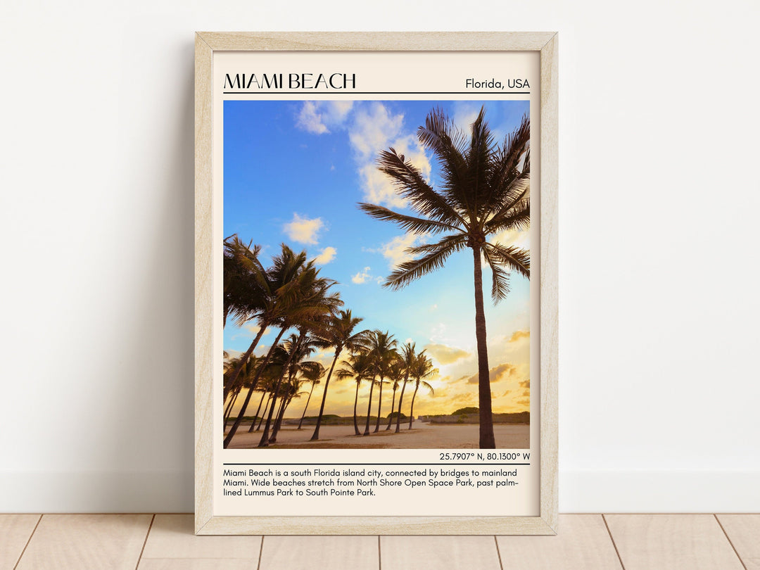 Miami Beach Wall Canvas, USA