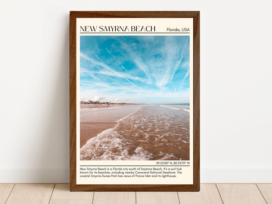 New Smyrna Beach Wall Canvas, USA