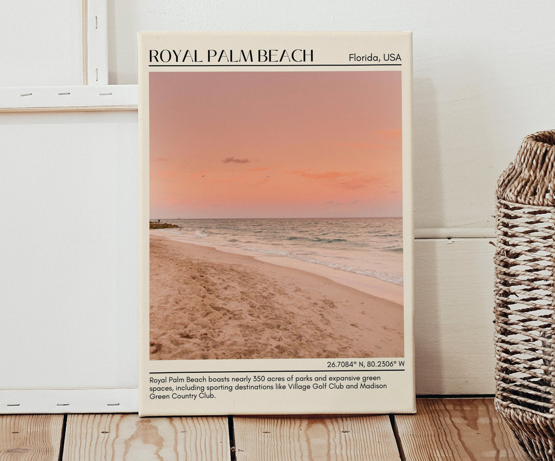 Royal Palm Beach Wall Canvas, USA